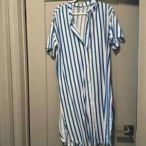 Button-down cotton dress